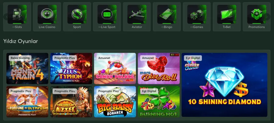 Rovbet Casino Oyunları